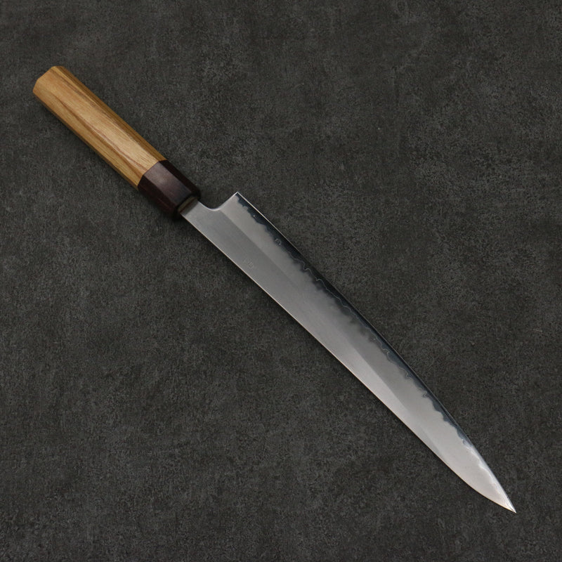 Oul Acier Blanc No.1 Sujihiki 240mm Manipuler Keyaki (orme japonais) - japanny-FR