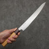 Oul Acier Blanc No.1 Sujihiki 240mm Manipuler Keyaki (orme japonais) - japanny-FR