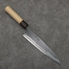 Seisuke Super Bleu Finition noire Gyuto 210mm Manipuler Magnolia (férule: Ébène) - japanny-FR