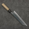 Seisuke Super Bleu Finition noire Kirituke Gyuto 210mm Manipuler Magnolia (férule: Ébène) - japanny-FR