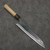 Seisuke Super Bleu Finition noire Gyuto 240mm Manipuler Magnolia (férule: Ébène) - japanny-FR