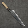 Seisuke Super Bleu Finition noire Kirituke Gyuto 240mm Manipuler Magnolia (férule: Ébène) - japanny-FR