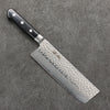 Seisuke AUSB Martelé Nakiri 165mm Manipuler Bois de pakka noir - japanny-FR