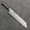 Seisuke AUSB Martelé Kirituke Gyuto 210mm Manipuler Bois de pakka noir - japanny-FR