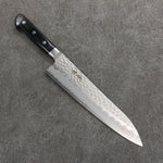 Seisuke AUSB Martelé Gyuto 210mm Manipuler Bois de pakka noir - japanny-FR