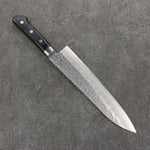 Seisuke AUSB Martelé Gyuto 210mm Manipuler Bois de pakka noir - japanny-FR