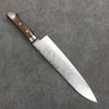 Seisuke VG10 33couche Gyuto 210mm Manipuler Bois de Pakka marron - japanny-FR