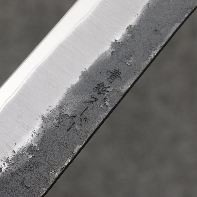 Seisuke Super Bleu Nashiji Noir Sujihiki 270mm Manipuler Palissandre (férule:Bois de Pakka blanc) - japanny-FR