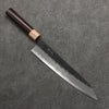 Seisuke Super Bleu Nashiji Noir Gyuto 240mm Manipuler Palissandre (férule:Bois de Pakka blanc) - japanny-FR