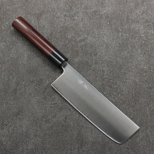 Seisuke Super Bleu Nakiri 165mm Manipuler Palissandre (férule:Bois de Pakka noire) - japanny-FR