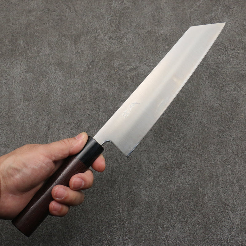 Seisuke Super Bleu Kirituke Gyuto 210mm Manipuler Palissandre (férule:Bois de Pakka noire) - japanny-FR