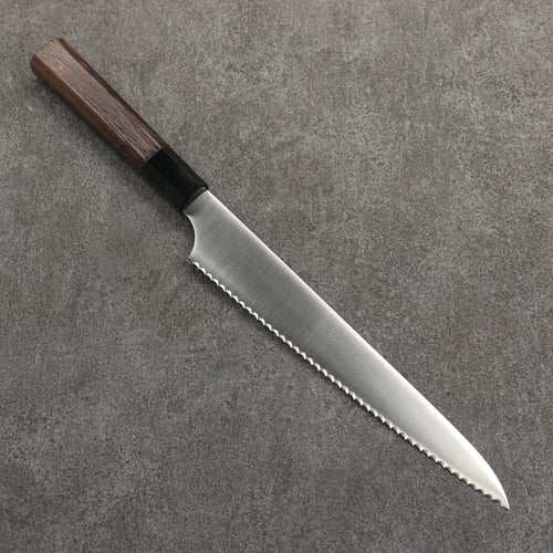 Seisuke Acier Inoxydable couteau à pain 240mm Manipuler Wenge - japanny-FR