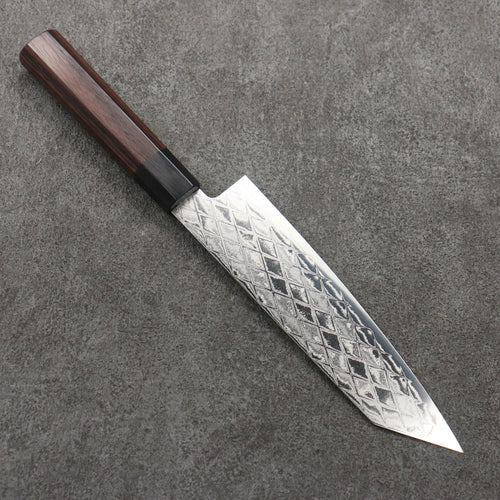 Seisuke AUS10 Miroir Croisé Bunka 180mm Manipuler Palissandre (férule:Bois de Pakka noire) - japanny-FR