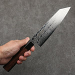 Seisuke AUS10 Miroir Croisé Bunka 180mm Manipuler Palissandre (férule:Bois de Pakka noire) - japanny-FR