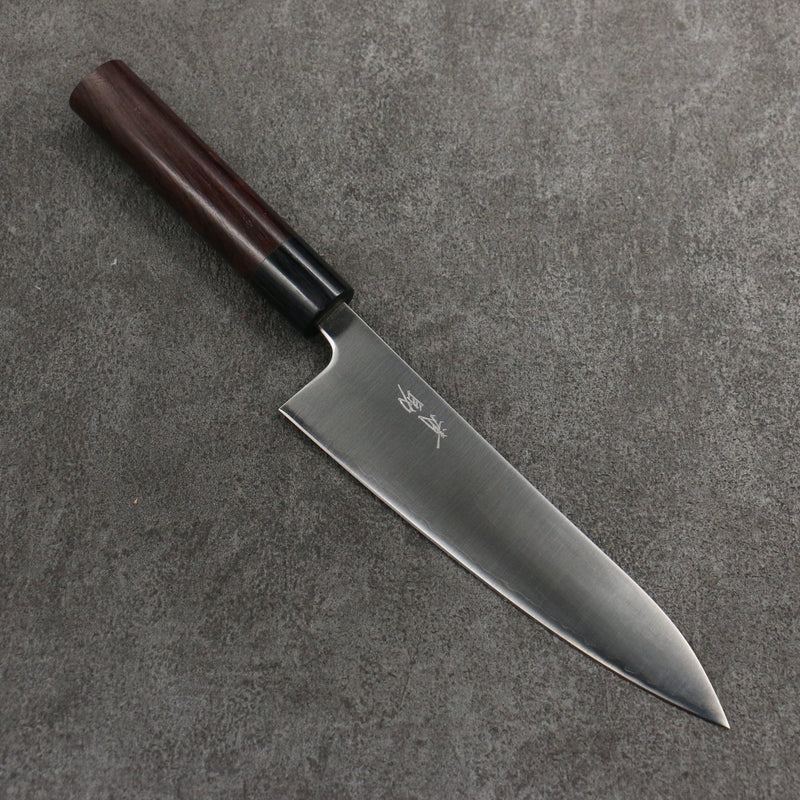 Seisuke Super Bleu Gyuto 180mm Manipuler Palissandre (férule:Bois de Pakka noire) - japanny-FR