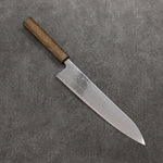 Seisuke VG10 Finition miroir Damas Gyuto 240mm Manipuler Chêne - japanny-FR