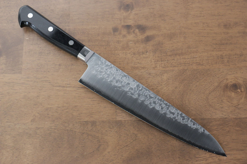 Cuchillos Takamura VG10 Martillado Gyuto Cuchillo Japones 210mm Mango de Madera de Pakka Negra - japanny-FR