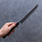 Seisuke Acier Blanc Kasumitogi Nakiri  180mm Bois de rose Manipuler - japanny-FR