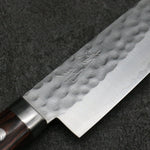 Seisuke VG1 Martelé Petit Santoku Couteau Japonais 135mm Acajou Manipuler - japanny-FR