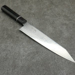 Seisuke AUS10 Miroir Croisé Kirituke Gyuto 210mm Manipuler Bois de pakka noir - japanny-FR