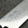 Seisuke AUS10 Miroir Croisé Kirituke Gyuto 210mm Manipuler Bois de pakka noir - japanny-FR