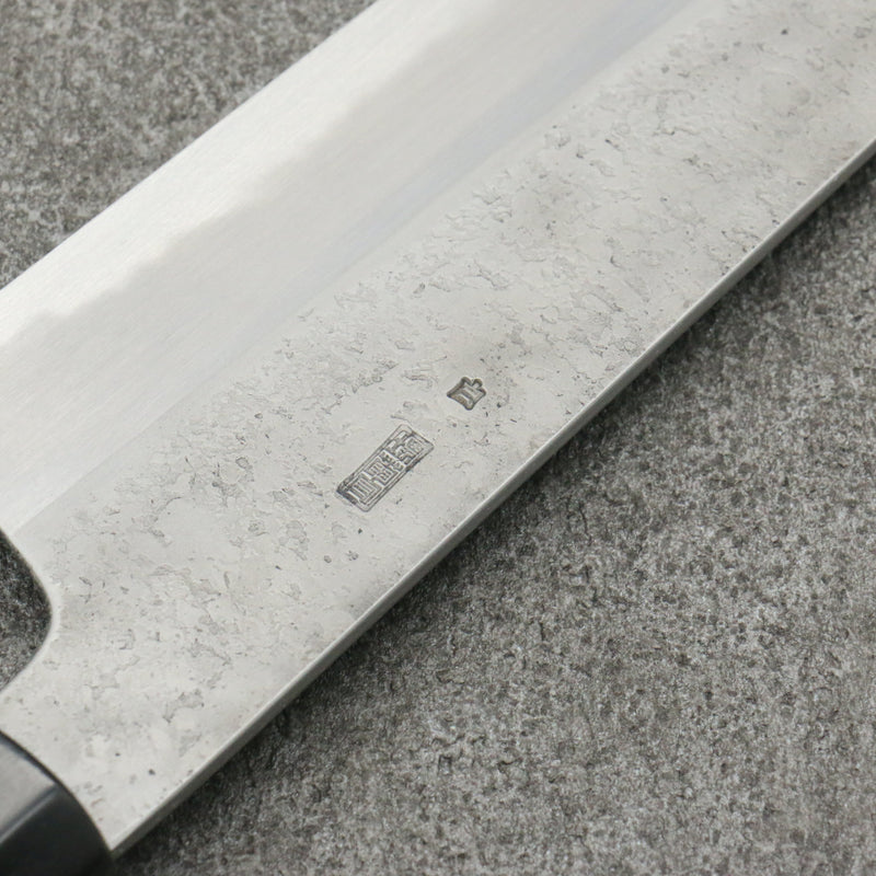 Kikuzuki Acier Blanc No.2 Nashiji Gyuto Couteau Japonais 240mm Magnolia Manipuler - japanny-FR