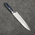 Kunihira Sairyu VG10 Damas Gyuto Couteau Japonais 180mm bleu marine de pakka noir Manipuler - japanny-FR