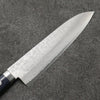 Kunihira Sairyu VG10 Damas Gyuto Couteau Japonais 180mm bleu marine de pakka noir Manipuler - japanny-FR