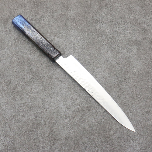 Sakai Takayuki Rinnou VG10 33-Couches Damas Petite-utilité Couteau Japonais 180mm Laqué bleu Manipuler - japanny-FR