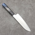 Sakai Takayuki Rinnou VG10 33-Couches Damas Santoku Couteau Japonais 170mm Laqué bleu Manipuler - japanny-FR