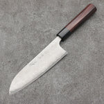 Nao Yamamoto VG10 Damas noir Santoku Couteau Japonais 165mm Shitan Manipuler - japanny-FR