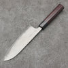 Nao Yamamoto VG10 Damas noir Santoku Couteau Japonais 165mm Shitan Manipuler - japanny-FR