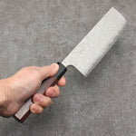 Nao Yamamoto VG10 Damas noir Nakiri Couteau Japonais 165mm Shitan Manipuler - japanny-FR