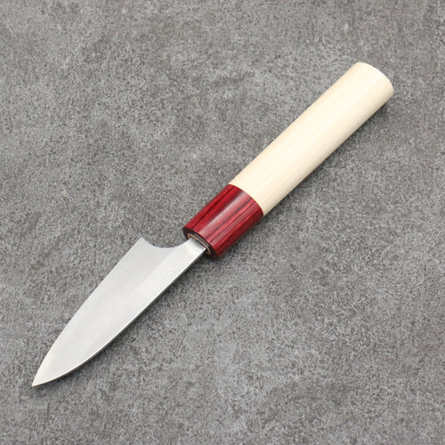 Masakage Yuki Acier Blanc No.2 Nashiji couteau d'office Couteau Japonais 75mm Magnolia Manipuler - japanny-FR