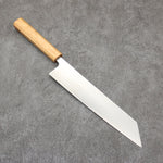 Seisuke Acier argenté NO.3 Migaki Polish Terminé Kirituke Gyuto Couteau Japonais 240mm Chêne blanc Manipuler - japanny-FR