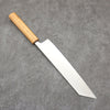 Seisuke Acier argenté NO.3 Migaki Polish Terminé Kirituke Gyuto Couteau Japonais 240mm Chêne blanc Manipuler - japanny-FR