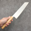 Seisuke Acier argenté NO.3 Migaki Polish Terminé Kirituke Gyuto Couteau Japonais 240mm Chêne blanc Manipuler - japanny-FR