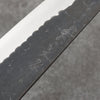 Nao Yamamoto Acier Bleu Kurouchi Gyuto Couteau Japonais 180mm Shitan(férule:bois rouge Pakka) Manipuler - japanny-FR