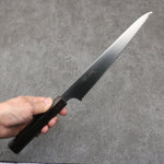 Seisuke Acier Inoxydable couteau à pain 240mm Bois d'ébène Manipuler - japanny-FR