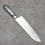 Seisuke Kagami2 AUS10 Finition miroir Damas Santoku 180mm Bois de pakka noir Manipuler - japanny-FR