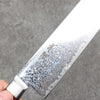 Seisuke Kagami2 AUS10 Finition miroir Damas Gyuto 240mm Bois de pakka rouge Manipuler - japanny-FR