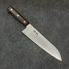 Seisuke SLD Migaki Polish Terminé Santoku 180mm Manipuler Bois de Pakka marron - japanny-FR