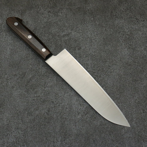 Seisuke SLD Migaki Polish Terminé Santoku 180mm Manipuler Bois de Pakka marron - japanny-FR