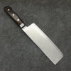 Seisuke Kagami2 AUS10 Finition miroir Damas Nakiri 165mm Bois de Pakka marron Manipuler - japanny-FR