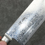 Seisuke Kagami2 AUS10 Finition miroir Damas Nakiri 165mm Bois de Pakka marron Manipuler - japanny-FR