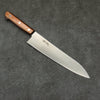 Seisuke SLD Migaki Polish Terminé Gyuto 210mm Bois de Pakka marron Manipuler - japanny-FR