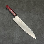 Seisuke SLD Migaki Polish Terminé Gyuto 210mm Bois de pakka rouge Manipuler - japanny-FR