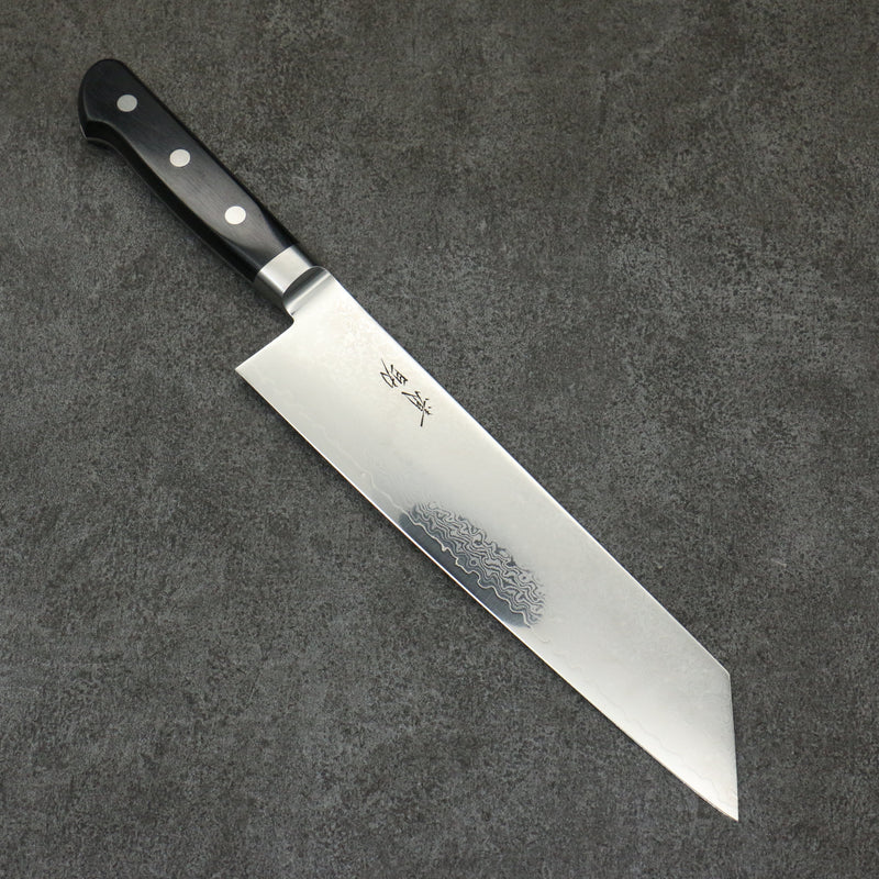 Seisuke VG10 33-Couches Finition miroir Damas Kirituke Gyuto 210mm Bois de pakka noir Manipuler - japanny-FR