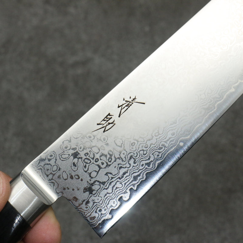 Seisuke VG10 33-Couches Finition miroir Damas Kirituke Gyuto 210mm Bois de pakka noir Manipuler - japanny-FR