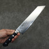 Seisuke VG10 33-Couches Finition miroir Damas Kirituke Gyuto 210mm Bois de pakka noir Manipuler - japanny-FR